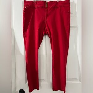 Indigo Poppy Plus Sz 22 Red Pants